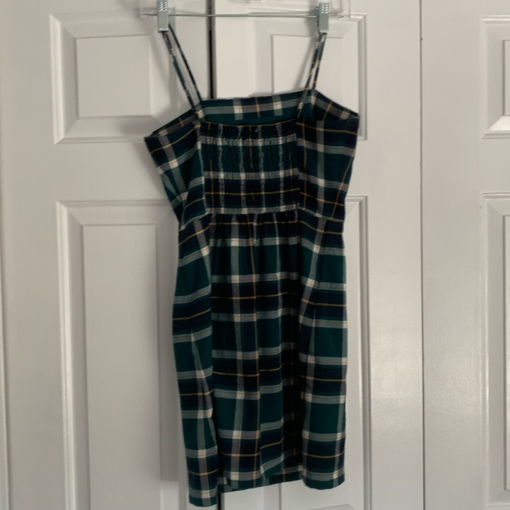 blue green plaid dress size S 🍂 - Picture 2 of 3